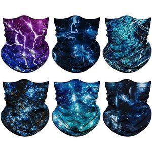 Neck Gaiter Face Mask Men Women,Seamless Bandana Rave Face Cover Scarf Mask